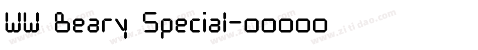 WW Beary Special字体转换